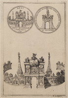 KG 06492
<br/>
Intocht Willem III in Den Haag, triomfboog op de Markt
<br/>
<em>Hooghe, Romeyn de (1645-1708)</em>